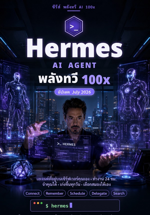 Hermes AI Agent พลังทวี 100x